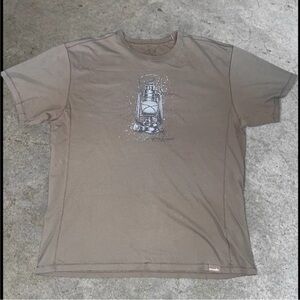 Men's Casual Tan Lantern Graphic Tee